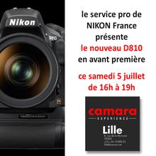 Nikon D810 présenté chez CAMARA Lille