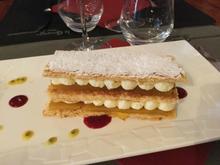 Millefeuille passion, mangue et vanille de Tahiti