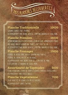 Nos planches apéritives