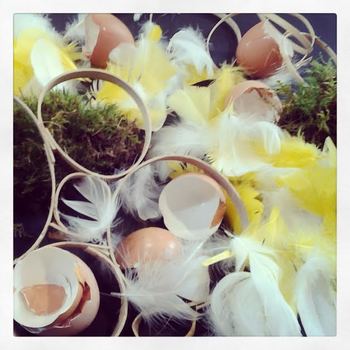 Cours d'art floral, thème Pâques