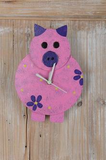 Horloge petit cochon mur