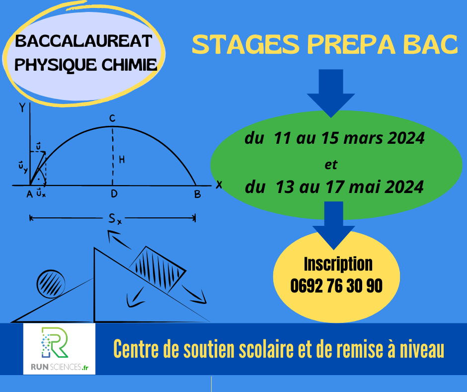 Stage de Préparation au Bac de Physique Chimie