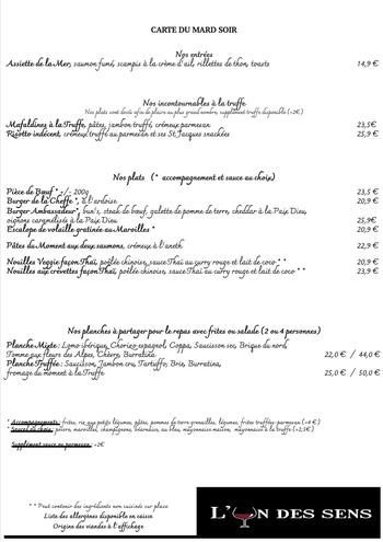 L'UN DES SENS - Restaurant à Valenciennes