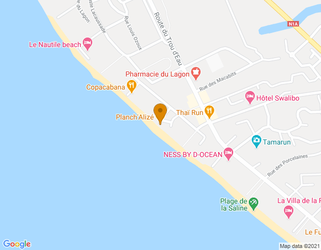 Plan pour situer CABINET DE PSYCHOLOGIE DIVERGENCES à La Saline Les Bains