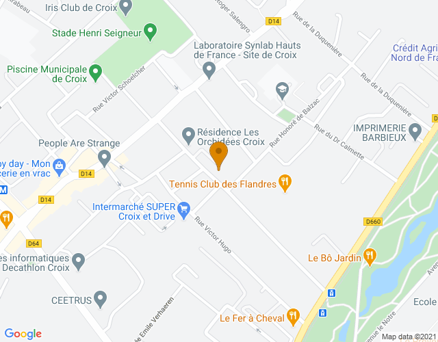 Plan pour situer GlassLyk PRO à Croix