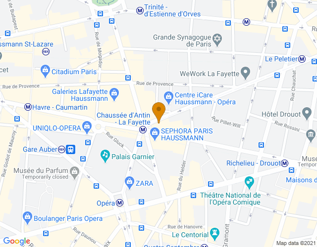 Plan pour situer SOFA Café à Paris