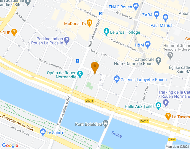 Plan pour situer Boutique Dominick à Rouen