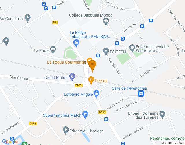 Plan pour situer Pharmacie DELAPIERRE à Pérenchies, Lomme, verlinghem et lompret.