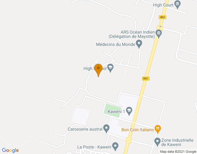 Plan pour situer Centre Pieces Poids Lourds Mayotte à Mamoudzou