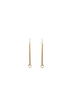 Boucles d'oreilles en laiton doré à l'or fin.
