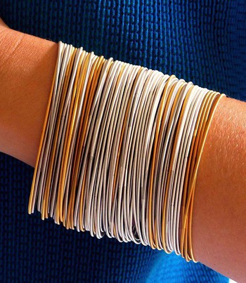 Bracelet acier et or de la Mollla