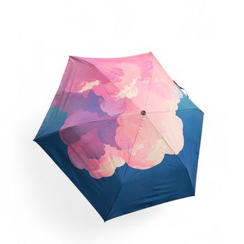 Knirps motif nuagé rose