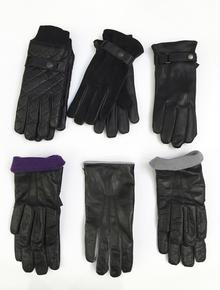 Gants en cuir pour homme doublé soie, laine, polaire